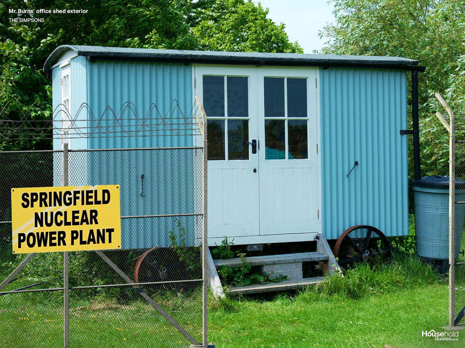 A estrutura precária da Usina Nuclear de Springfield na série é apresentada do lado de fora (Foto: HouseholdQuotes.co.uk / Divulgação)