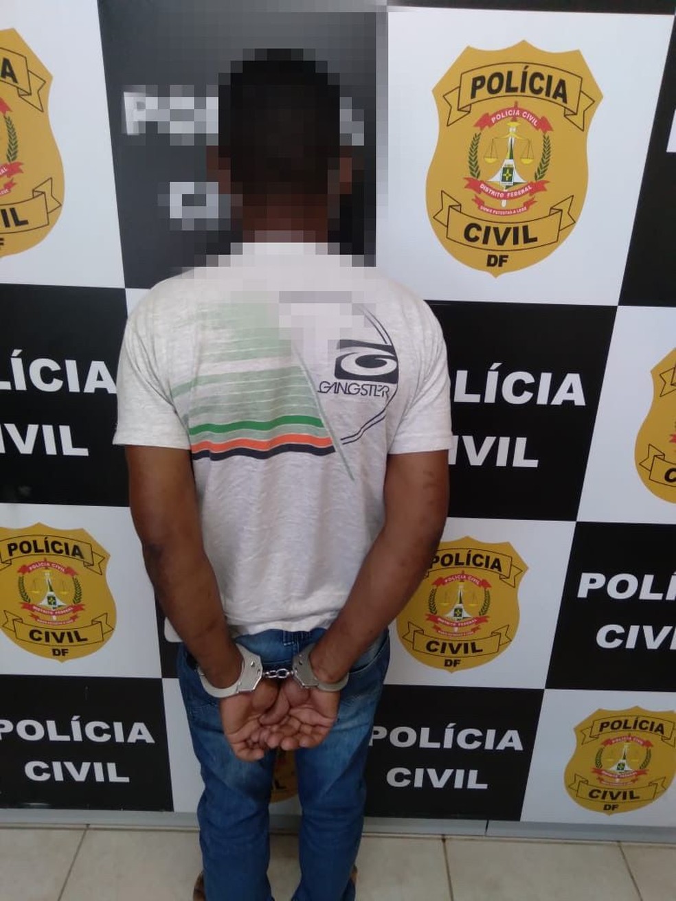 Homem que foi preso suspeito de matar namorada, no DF — Foto: PCDF/Divulgação
