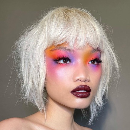 Sombra colorida — Foto: Instagram/ Reprodução
