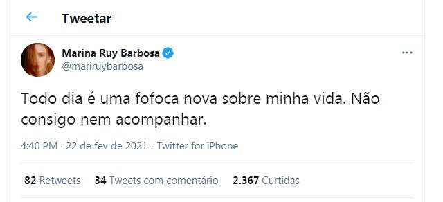 Marina Ruy Barbosa fala sobre boatos (Foto: Reprodução/Instagram)