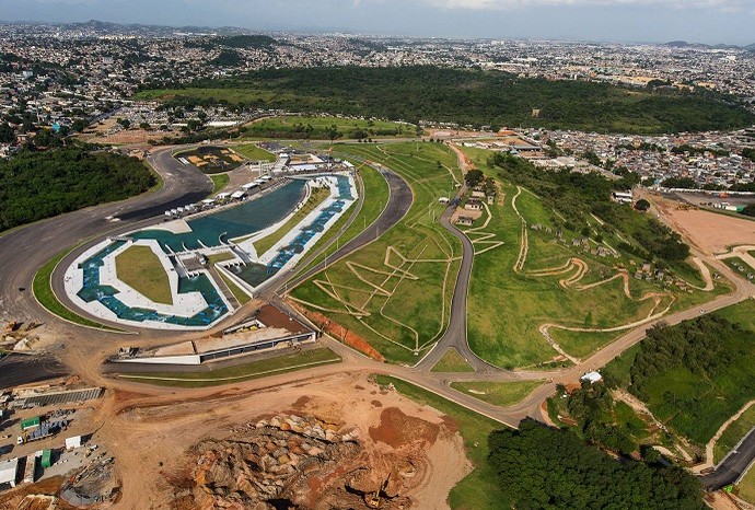 Parque Olímpico da Barra visto de cima: o complexo já está 95% pronto (Foto: Prefeitura do Rio)