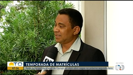 Rede municipal de ensino de Gurupi abre temporada de matrículas na próxima segunda (08)