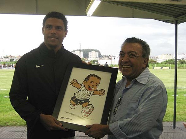 Corinthians relembra visitas e parabeniza Mauricio de Sousa
