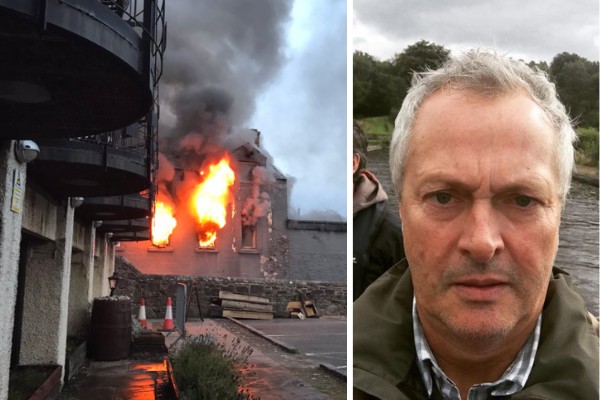 Imagens mostram incêndio devastador em restaurante de Nick Nairn famoso chef escocês (Foto: Reprodução/Twitter e Reprodução/Instagram)