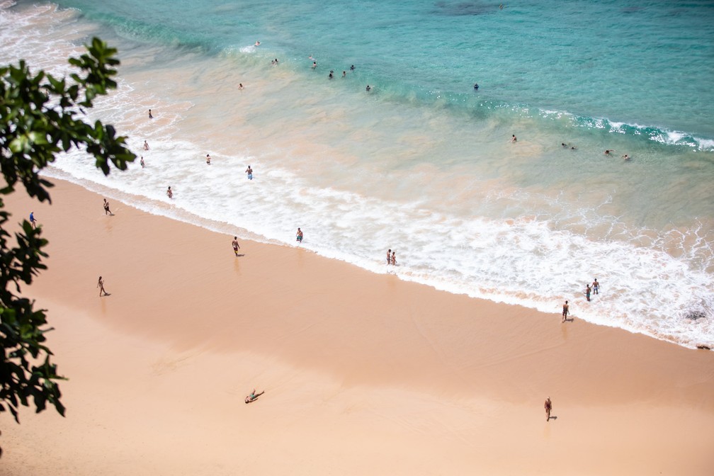 Praia do Sancho em Fernando de Noronha — Foto: Fábio Tito/G1