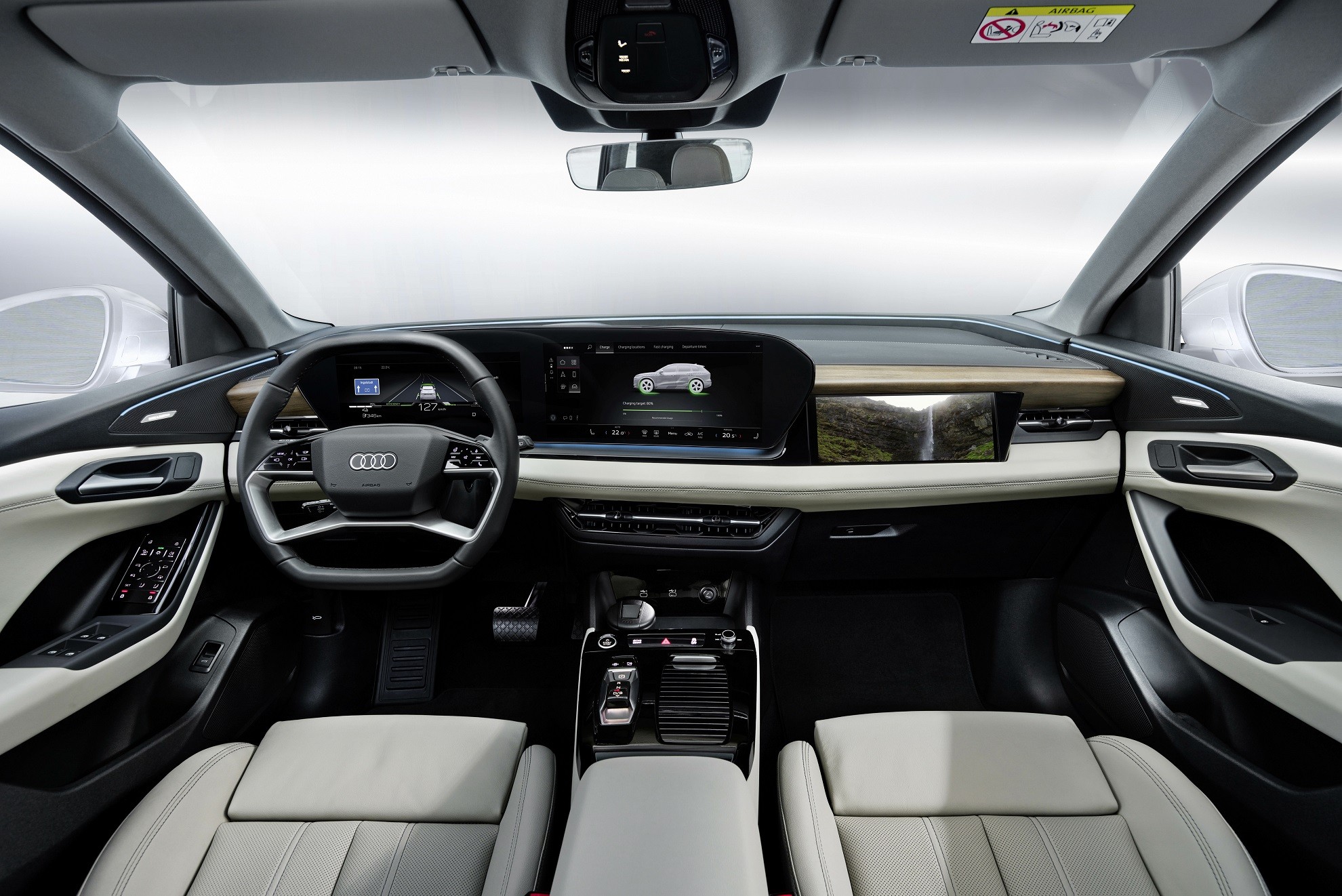 Audi Q6 e-Tron tem interior com truque de Nissan Kicks e tela para o passageiro