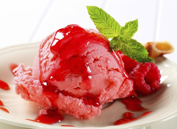 sorvete de framboesa - receitas doces (Foto: Thinkstock)