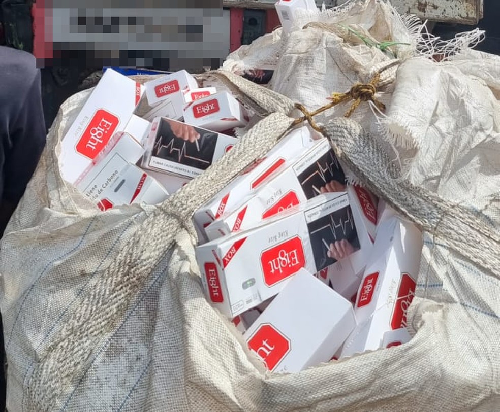 Carga de cigarros contrabandeados é incinerada em fábrica de papel de Feira de Santana — Foto: Divulgação/Polícia Civil