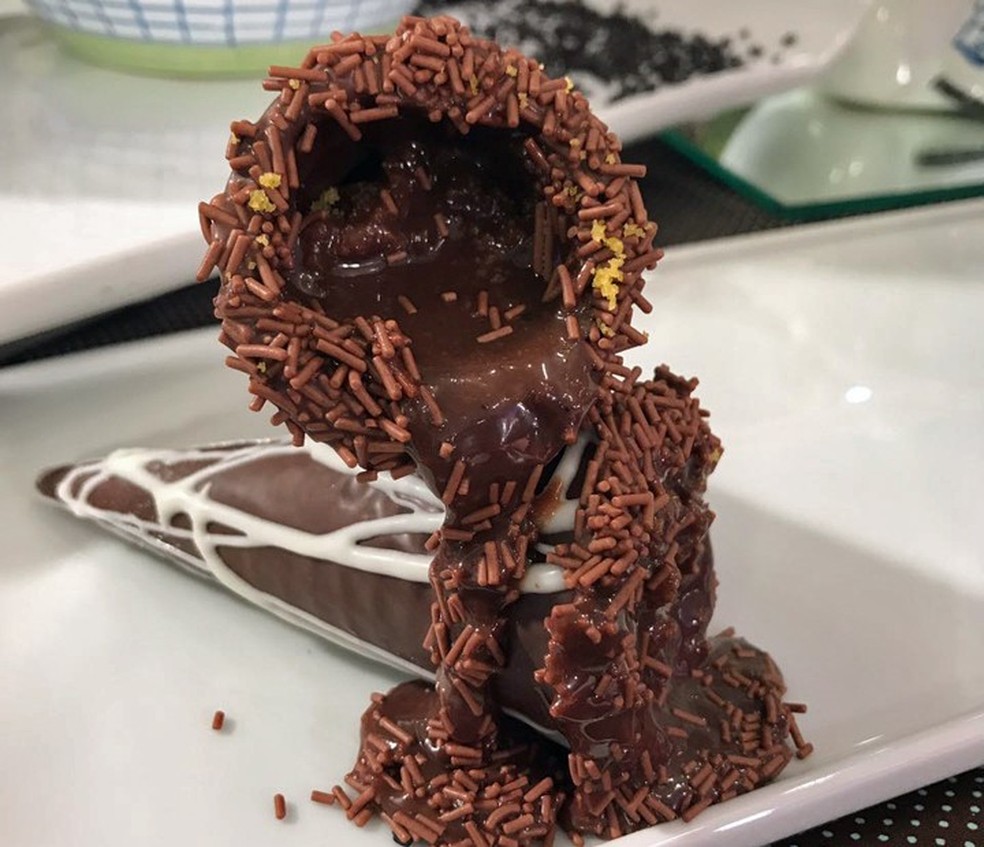 Casquinha de Chocolate Recheada â€” Foto: TV Globo