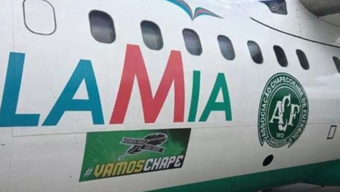 Avião Chapecoense Lamia (Foto: Reprodução/Twitter)
