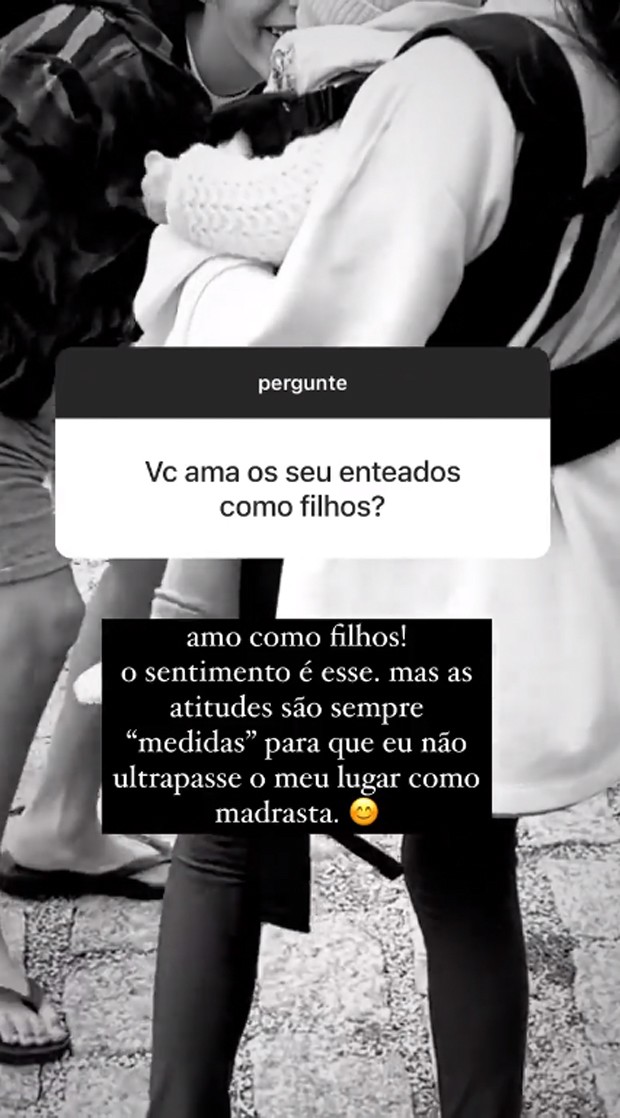 Carol Dias fala sobre relação com os enteados, Luca e Isabella, frutos do casamento anterior de Kaká e Carol Celico (Foto: Reprodução / Instagram)