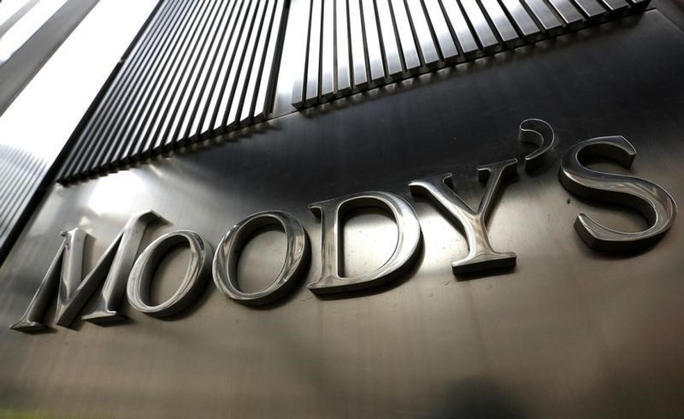 Logo da Moody's na sede da empresa em Nova York — Foto: REUTERS/Brendan McDermid