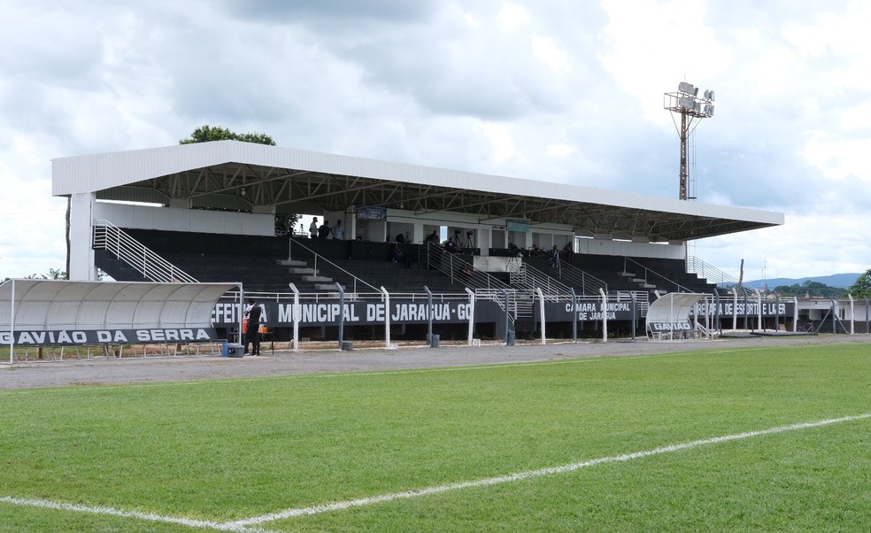 A partida entre Jaraguá e Nova Mutum foi realizado no estádio Amintas de Freitas — Foto: Douglas Monteiro / Vila Nova