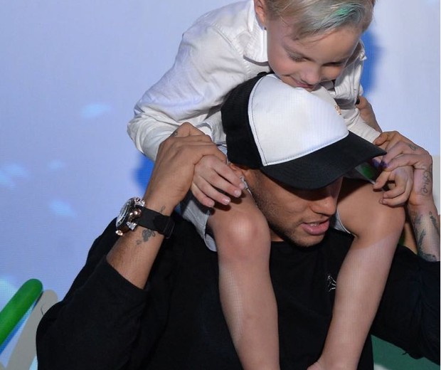 Neymar e Davi Lucca (Foto: Arquivo pessoal)