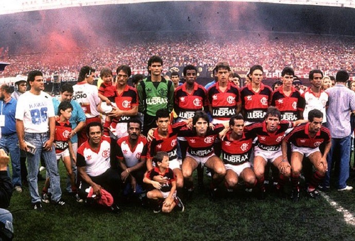 Flamengo campeão 1987 (Foto: Sebastião Marinho / Ag. O Globo)