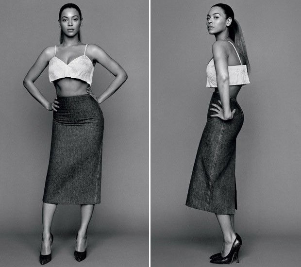 Beyoncé estrela novo editorial de moda, com as curvas perfeitas realçadas por looks justos (Foto: Reprodução/The Gentlewoman)