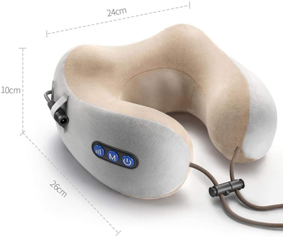 Almofada Massageador Pescoço Massagem Bateria USB Relaxante Infra Vermelho Anti Estresse (Foto: Divulgação)