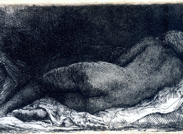 Nu feminino reclinado -  Rembrandt H. van Rijn - Coleção Fundação Ema Klabin (Foto: Divulgação)