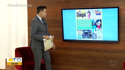 Prisão de suspeito de tráfico é destaque no Jornal Daqui