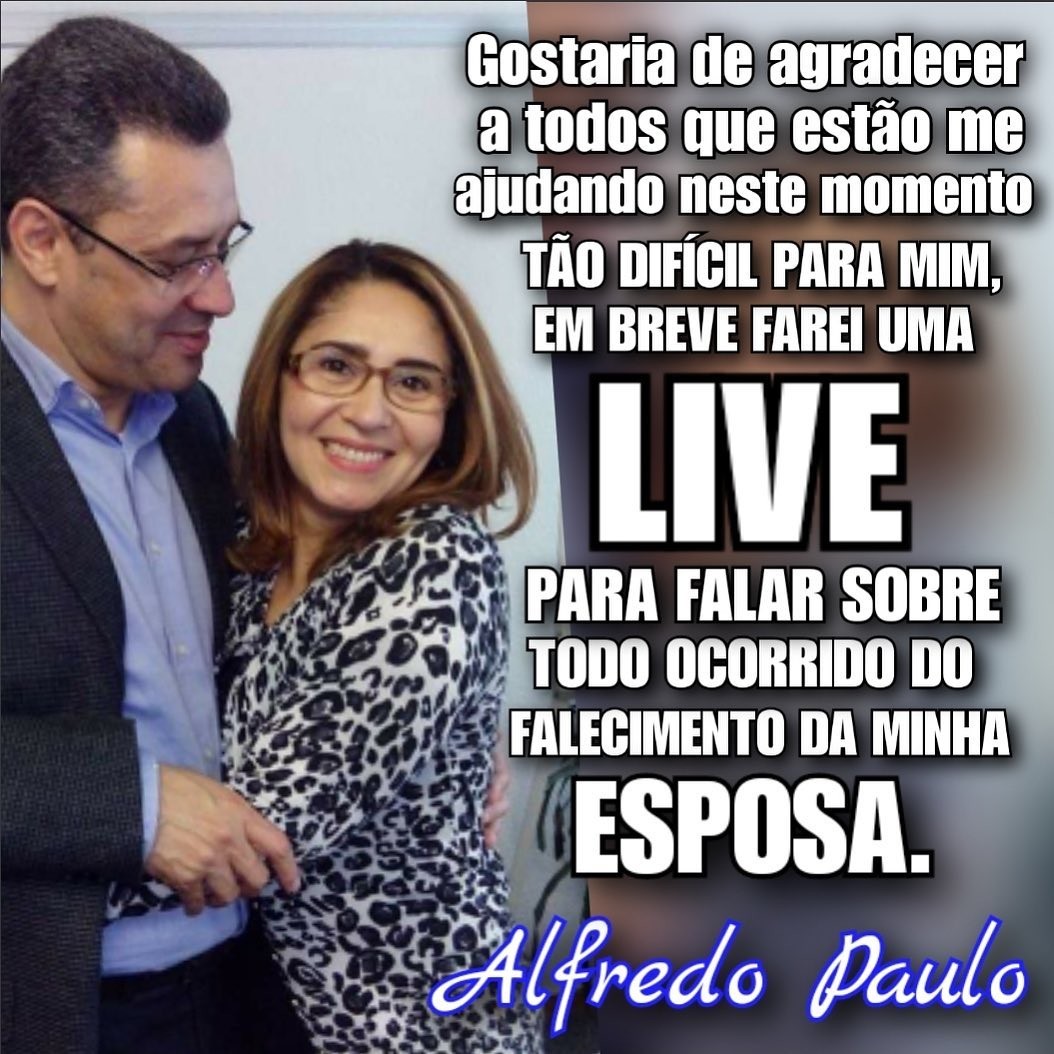 Alfredo Paulo agradece apoio após a morte de Teresa (Foto: Reprodução / Instagram)