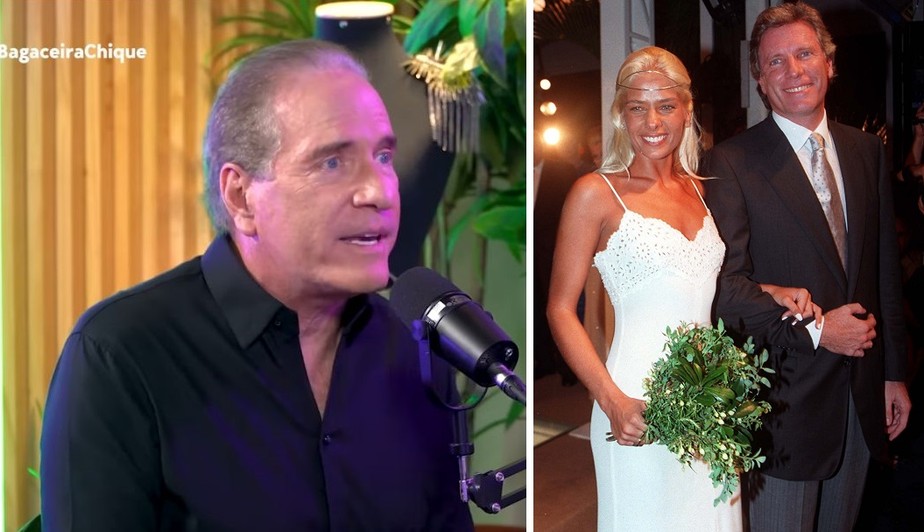 Roberto Justus relembra casamento com Adriane Galisteu