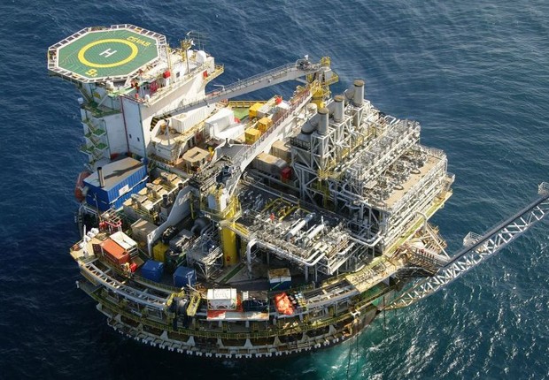 Plataforma de produção de petróleo ; ANP ;  (Foto: Divulgação)