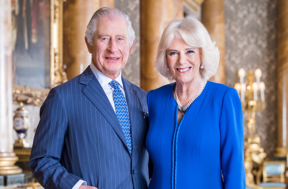 Rei Charles III e Rainha Camilla, do Reino Unido — Foto: Buckingham Palace