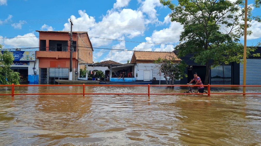 Cheia em Marabá já é a maior em 20 anos para este período do ano — Foto: Jhone Freires/TV Liberal