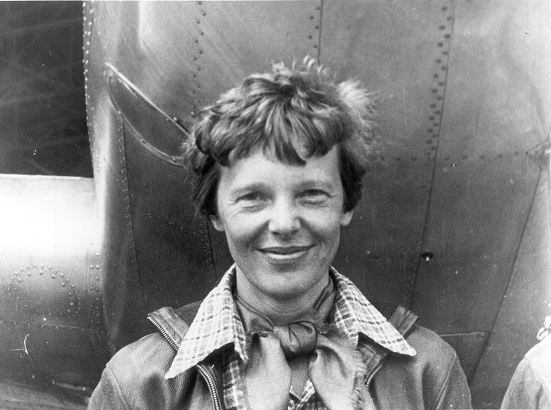Retrato de Amelia Earhart (Foto: Wikimedia Commons)