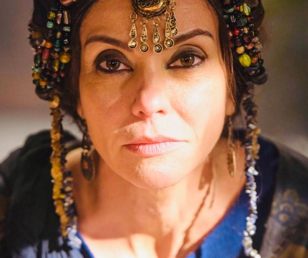 Flávia Monteiro como Aya em Genêsis (Record, 2020) (Foto: Reprodução/Instagram)