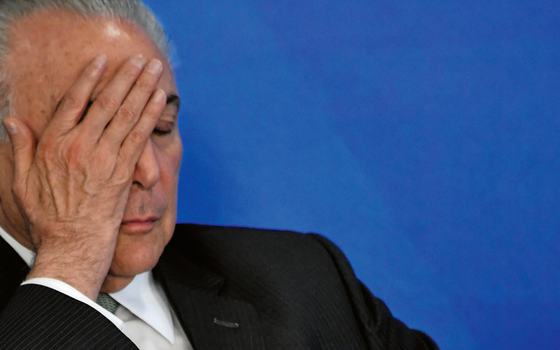 O presidente do Brasil, Michel Temer (Foto:  Mateus Bonomi / AGIF/AFP)