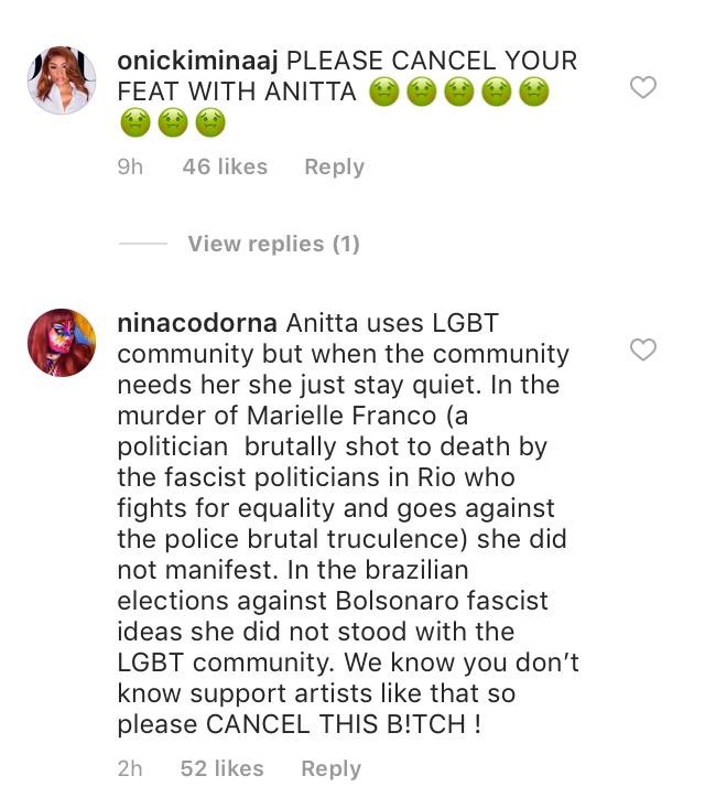 Após defender Nego do Borel, fãs pedem para Madonna cancelar feat com Anitta (Foto: Reprodução / Instagram)