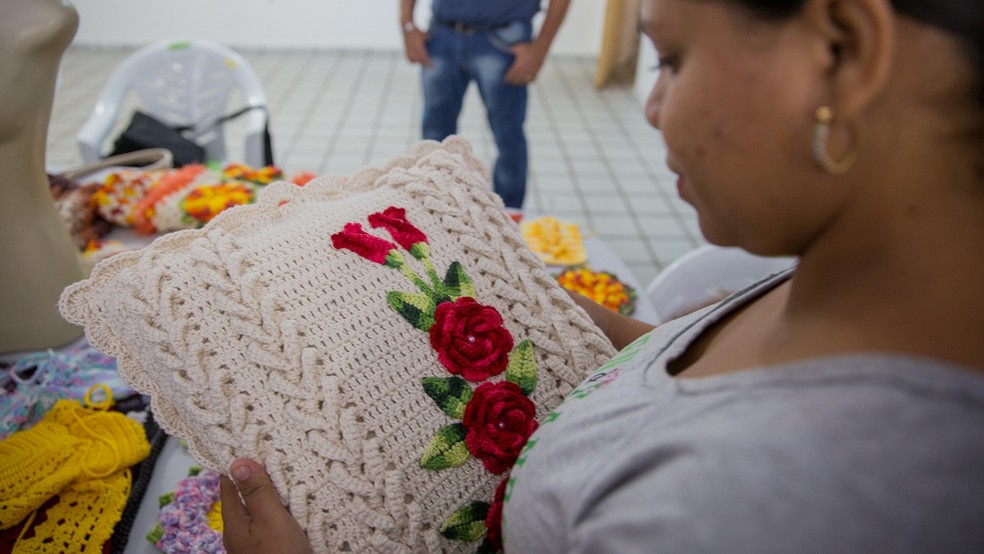 Projeto Expoe Trabalho De Crocheteiras Na Fortaleza De Santa Catarina Em Cabedelo Paraiba G1