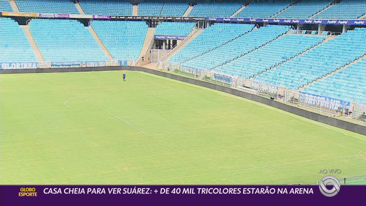Casa cheia para ver Suárez: mais de 40 mil tricolores estarão na Arena
