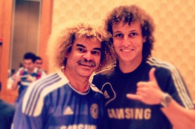 Valderrama e David Luiz (Foto: Reprodução/Instagram)