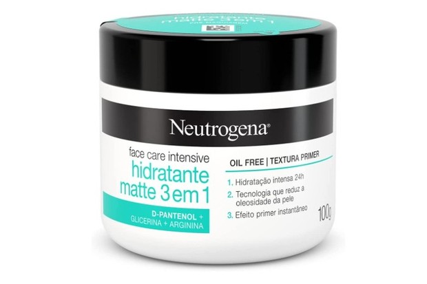 O hidrante Face Care Intensive Matte da Neutrogena tem função 3 em 1 (Foto: Reprodução/Amazon)