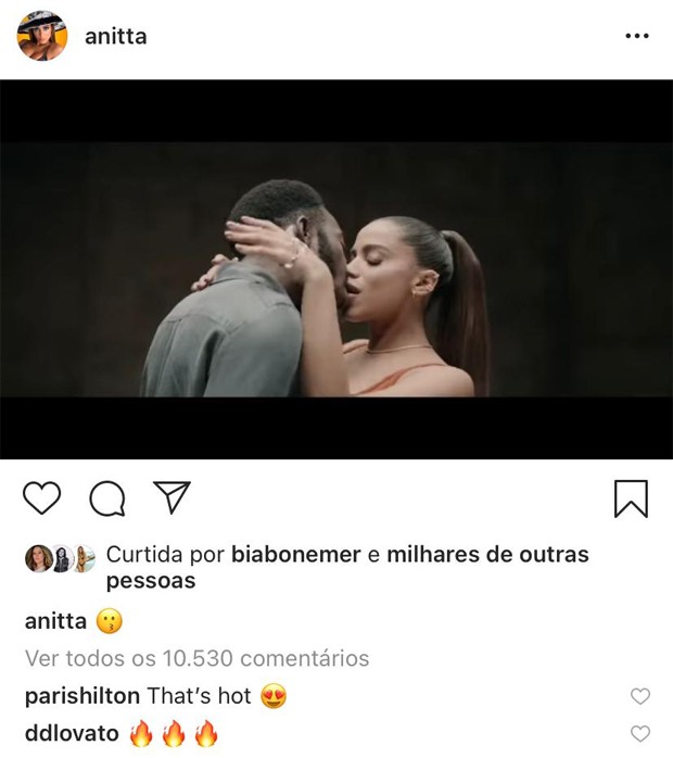 Anitta recebe recados de estrelas nacionais e internacionais em post no Instagram (Foto: Reprodução / Instagram)