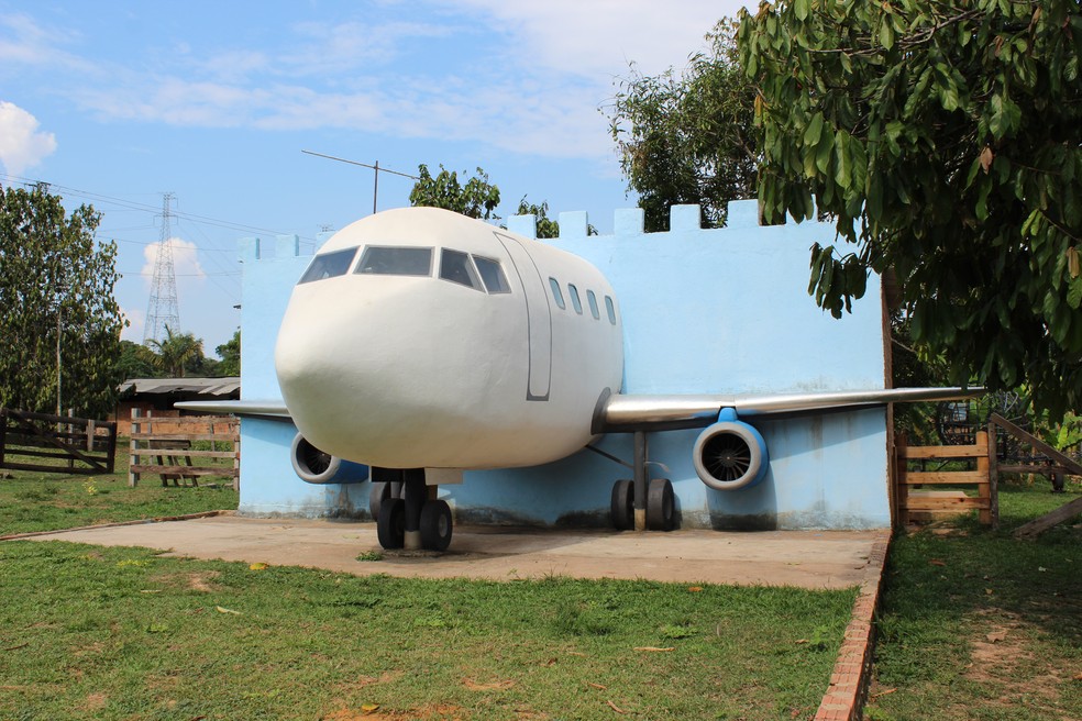 Casa-avião em Rondônia — Foto: Jheniffer Núbia
