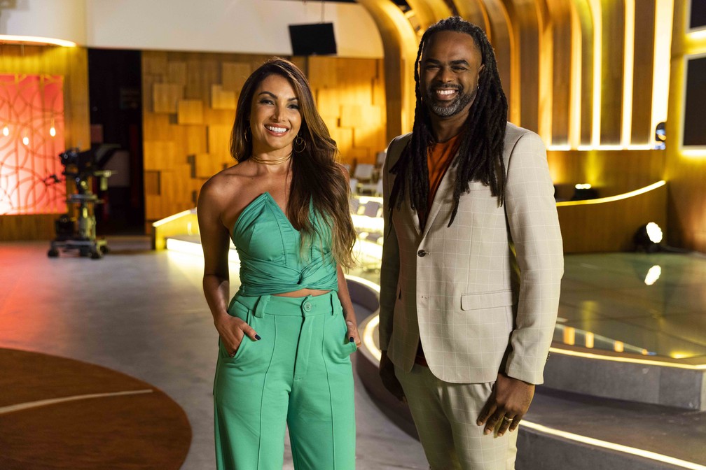 Patrícia Poeta e Manoel Soares no 'Encontro' — Foto: Globo/Victor Pollak