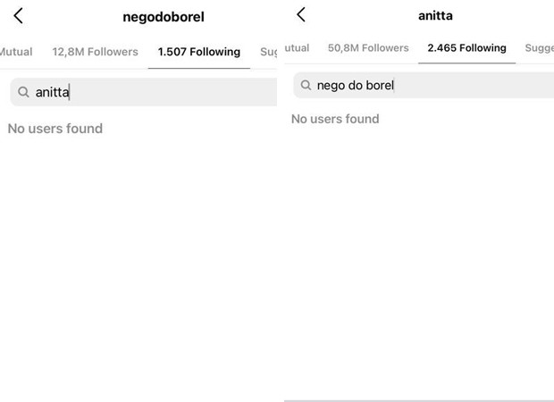 Anitta e Nego do Borel deixam de se seguir nas redes sociais (Foto: Reprodução Twitter e Reprodução Instagram)