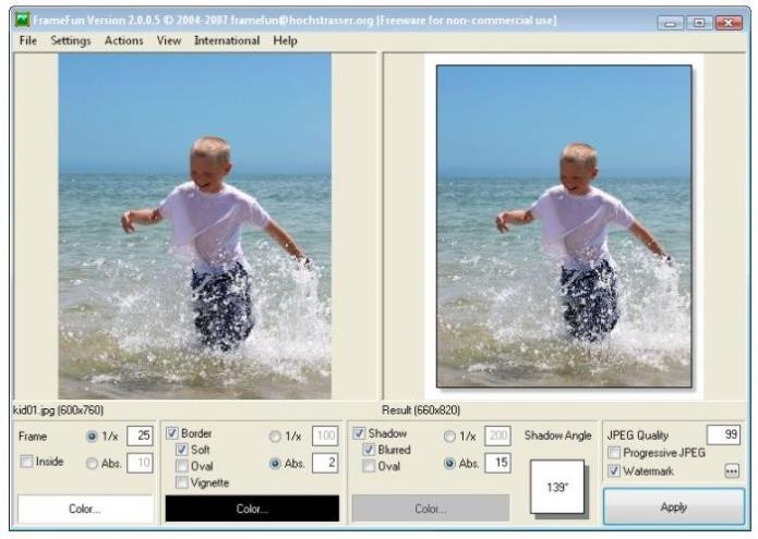 Com o Framefun é fácil editar e inserir molduras nas fotos (Foto: Divulgação)