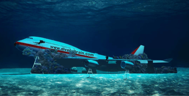 Maior parque submarino do mundo terá avião afundado (Foto: Reprodução)