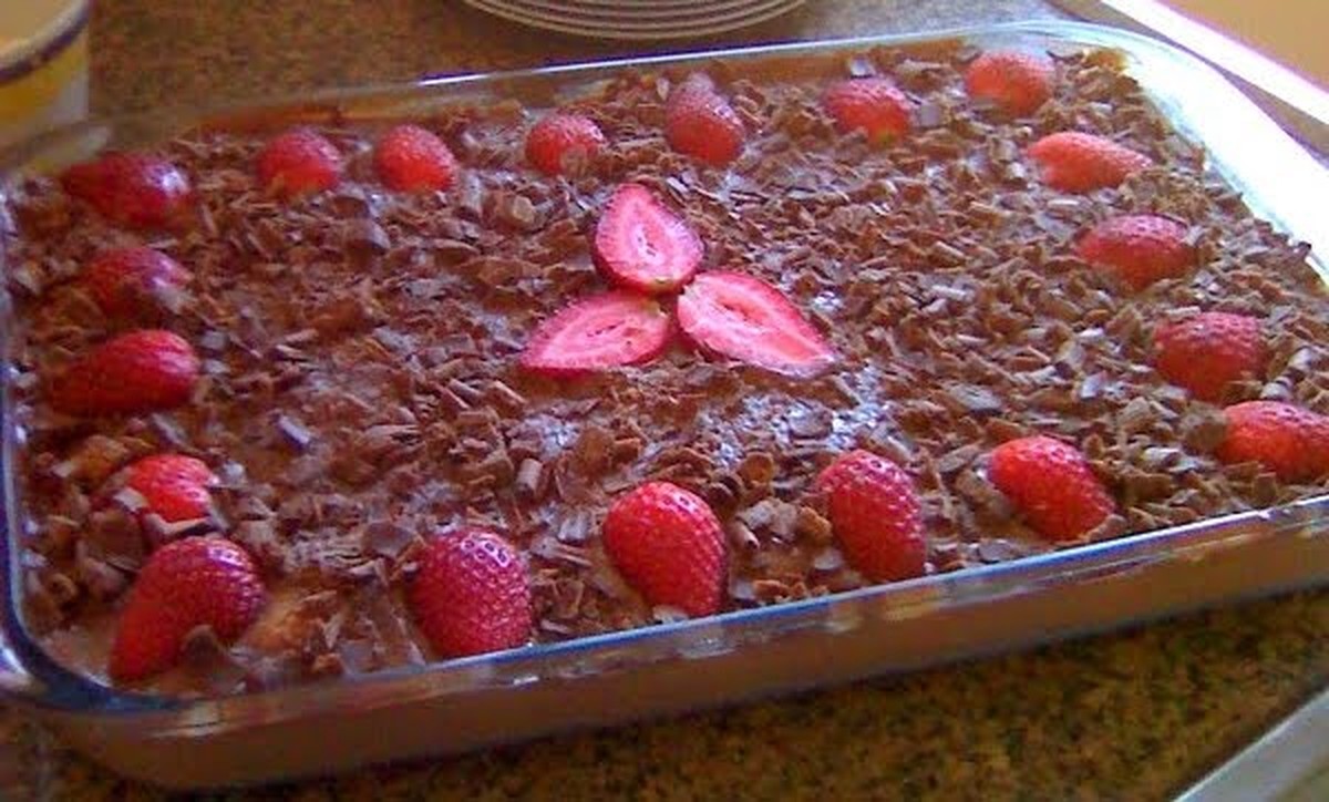 Pave De Chocolate E Morango