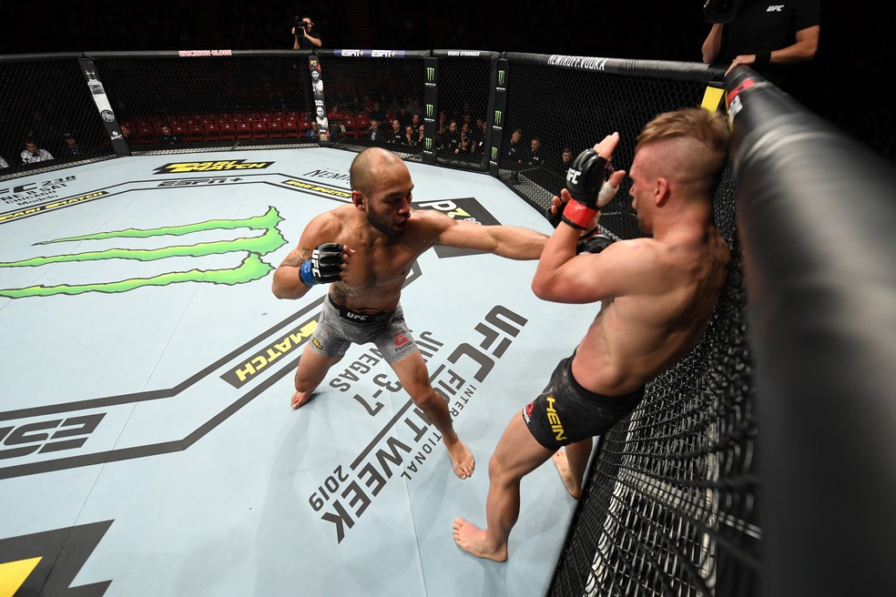 Frank Camacho nocauteou Nick Hein no UFC Estocolmo â?? Foto: Getty Images