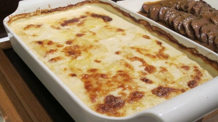 Batata Gratinada Com Creme De Leite