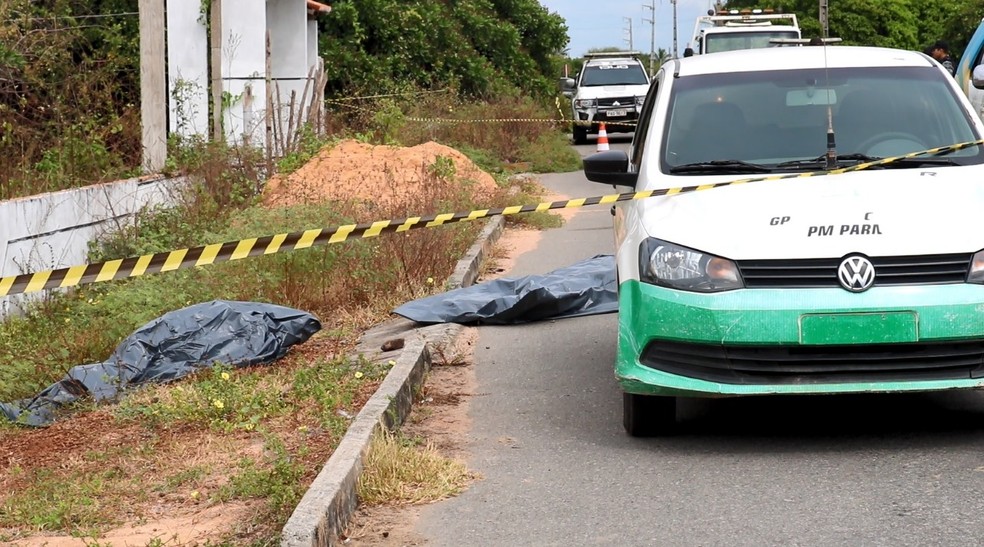 Segundo a polícia, homem atingiu sargento com golpes de foice e foi morto em seguida.  — Foto: Kairo Amaral/TV Clube