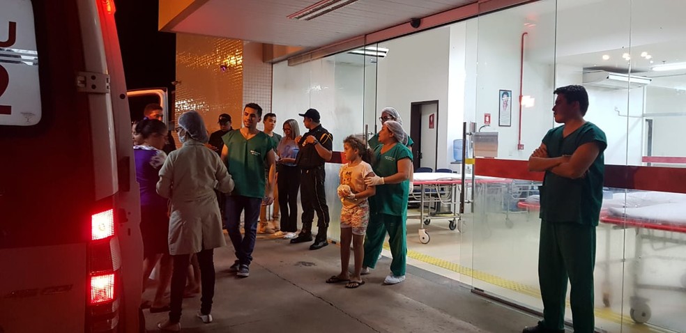 Pacientes foram removidos para outros hospitais de Imperatriz (MA) — Foto: Erisvaldo Santos/TV Mirante