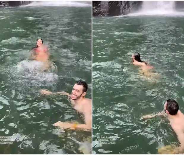 Wanessa Camargo se diverte em cachoeira na região da Chapada dos Veadeiros (Foto: Reprodução/Instagram)