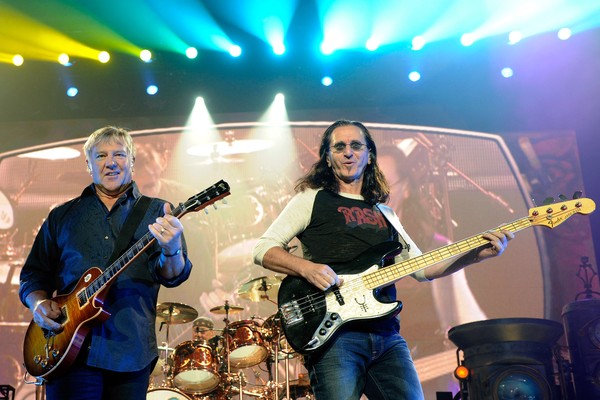 Os músico do Rush durante um show (Foto: Getty Images)