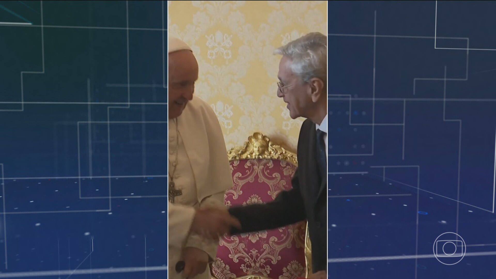 Papa Francisco recebe Caetano Veloso no Vaticano